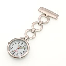 Fashion Women's Clip-on Round Pocket Watch Stainless Steel Pendant Quartz Clock for Medical Doctors And Nurses