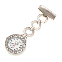 Fashion Women's Clip-on Round Pocket Watch Stainless Steel Pendant Quartz Clock for Medical Doctors And Nurses