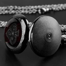 Poker Glass Dome Pocket Watch Arabic Numeral Dial Vintage Men Women Necklace Pendant Creative Clock Gift Reloj De Bolsillo