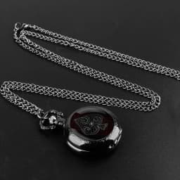 Poker Glass Dome Pocket Watch Arabic Numeral Dial Vintage Men Women Necklace Pendant Creative Clock Gift Reloj De Bolsillo