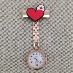 Lovely Cute Stethoscope Metal Pin Brooch Midwife Doctor Clock Medical Hospital Healthcare Pocket FOB Nurse Watch