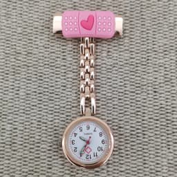 Lovely Cute Stethoscope Metal Pin Brooch Midwife Doctor Clock Medical Hospital Healthcare Pocket FOB Nurse Watch