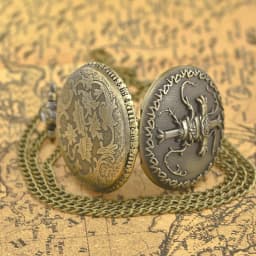 Vintage Bronze Clamshell Relief Lace Frosted Rose Vine Wrapped Large Cross Quartz Pocket Watch For Male And Female Students