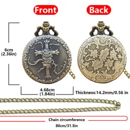 Vintage Bronze Clamshell Relief Lace Frosted Rose Vine Wrapped Large Cross Quartz Pocket Watch For Male And Female Students