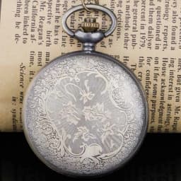 Hollow Design Quartz Pocket Watch Half Hunter Pendant Necklace Clock Best Gifts Boys Men Women