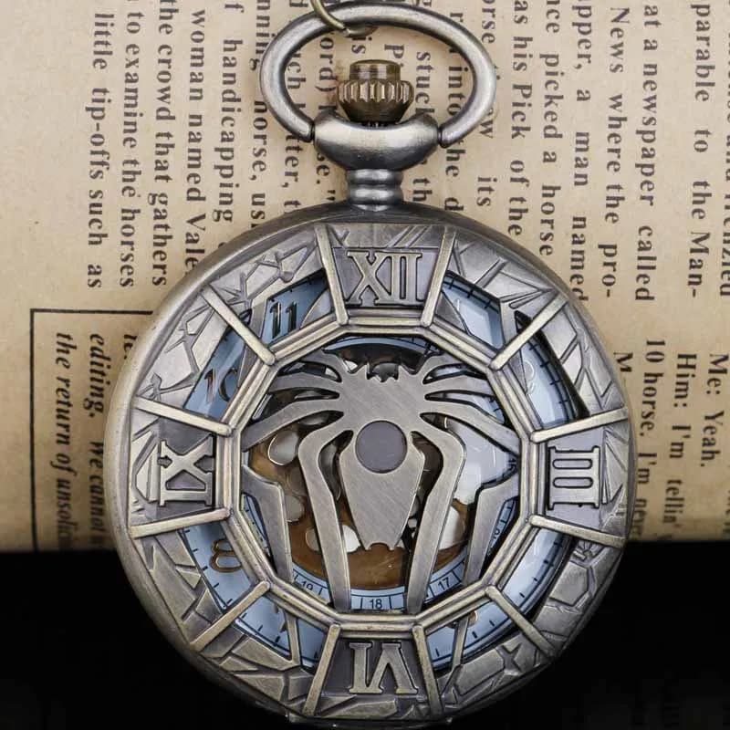 Hollow Design Quartz Pocket Watch Half Hunter Pendant Necklace Clock Best Gifts Boys Men Women
