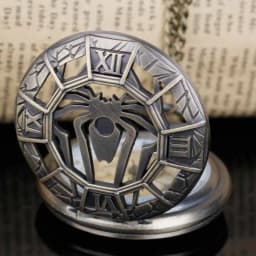 Hollow Design Quartz Pocket Watch Half Hunter Pendant Necklace Clock Best Gifts Boys Men Women