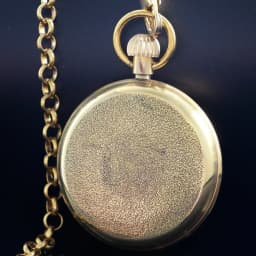 NEW Luxury golden Pure copper Mechanical Pocket Watch Roman Numerals Moon-phase Pocket Clock with Chain