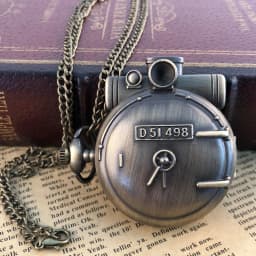 Vintage Steampunk Pocket Fob Watch Men's Unisex Military Quartz Pocket Watches Necklace With Chain Gifts reloj hombre