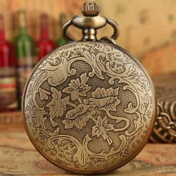 Steampunk Quartz Pocket Watch Retro Gearwheel Analog Necklace Chain Watch Sweater Clothing Accessory Gift For Women Men