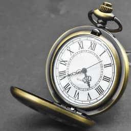 Retro Charm Neutral Fashion Roman Digital Quartz Pocket Watch Steampunk Men's and Women's Necklace Pendant Gift