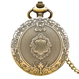 Retro Charm Neutral Fashion Roman Digital Quartz Pocket Watch Steampunk Men's and Women's Necklace Pendant Gift