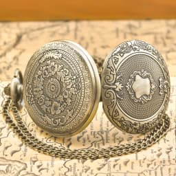 Retro Charm Neutral Fashion Roman Digital Quartz Pocket Watch Steampunk Men's and Women's Necklace Pendant Gift