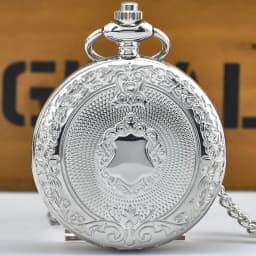 Retro Charm Neutral Fashion Roman Digital Quartz Pocket Watch Steampunk Men's and Women's Necklace Pendant Gift
