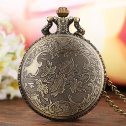 Vintage Bronze London Eye/Big Ben/Bridge Stone Men's And Women's Pocket Watch Necklace Famous Scenic Spot Series Gifts