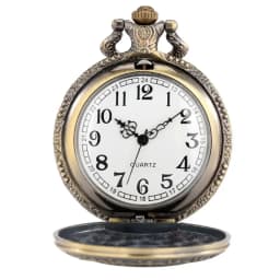 Vintage Bronze London Eye/Big Ben/Bridge Stone Men's And Women's Pocket Watch Necklace Famous Scenic Spot Series Gifts