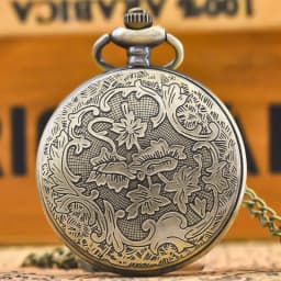 Steampunk Vintage Bronze Classical Knight Quartz Pocket Watch Necklace Pendant Clock Chain Men Women Chain Gift