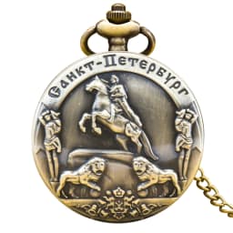 Steampunk Vintage Bronze Classical Knight Quartz Pocket Watch Necklace Pendant Clock Chain Men Women Chain Gift