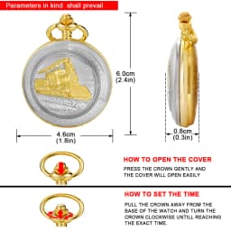 Train Quartz Pocket Watch Vintage Bronze Necklace With Chain Pocket Fob Watches Steampunk Pendant CF1482