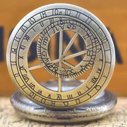 Retro Charm Neutral Fashion Geometric Lines Hollow Carving Quartz Pocket Watch Steampunk Men's and Women's Necklace Pendant Gift