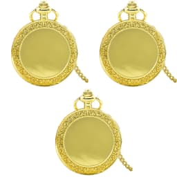 Retro Charm Neutral Fashion Textuable Quartz Pocket Watch Steampunk Men's and Women's Necklace Pendant Gift