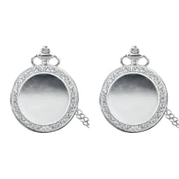 Retro Charm Neutral Fashion Textuable Quartz Pocket Watch Steampunk Men's and Women's Necklace Pendant Gift
