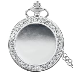 Retro Charm Neutral Fashion Textuable Quartz Pocket Watch Steampunk Men's and Women's Necklace Pendant Gift