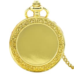 Retro Charm Neutral Fashion Textuable Quartz Pocket Watch Steampunk Men's and Women's Necklace Pendant Gift