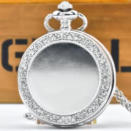 Retro Charm Neutral Fashion Textuable Quartz Pocket Watch Steampunk Men's and Women's Necklace Pendant Gift