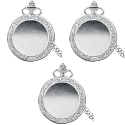 Retro Charm Neutral Fashion Textuable Quartz Pocket Watch Steampunk Men's and Women's Necklace Pendant Gift