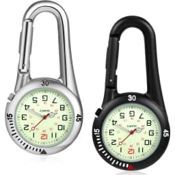 New Carabiner Clip Watches Fob Nurse Pocket Watch Medical Sports Outdoor Vintage Clock Mountaineering Sport Equipment
