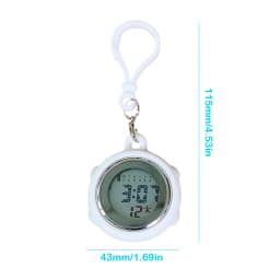 Multifunctional Electronic Digital Pocket Watches Unisex Nurse Doctor Hanging Carabiner Keychains Students Clock