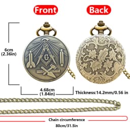 Vintage Charm Neutral Fashion Tool Carving Quartz Steampunk Pocket Watch Men's and Women's Necklace Pendant Gift