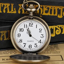 Vintage Deep Forest See Deer Series Quartz Pocket Watch Gift Casual Fashion Men's and Women's Clothing Accessories Wall Clock