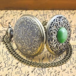 Retro Charm Neutral Fashion Hollow Arabic Digital Quartz Steampunk Pocket Watch Men's and Women's Necklace Pendant Gift