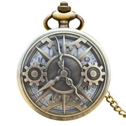Retro Charm Neutral Fashion Hollow Carving Quartz Steampunk Pocket Watch Women's and Men's Necklace Pendant Gift