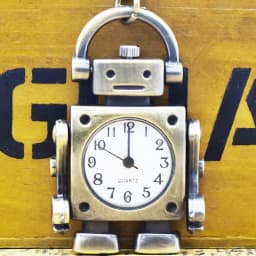 Retro Charm Neutral Fashion Robot Appearance Quartz Steampunk Pocket Watch Men's and Women's Necklace Pendant Gift