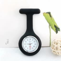 Silicone Nurse Fob Watch, Clip‑on Brooch Quartz Pocket Watch, Medical Hanging Watch for Doctor Nurse Work Uniform Accessories