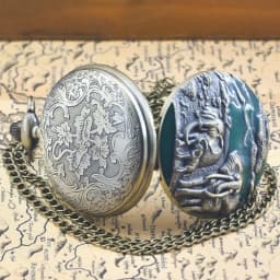 Vintage Charm Neutral Fashion Elephant Group Carving Quartz Steampunk Pocket Watch Men's and Women's Necklace Pendant Gift