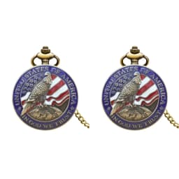 Retro Charm Neutral Fashion Eagle Carving Quartz Pocket Watch Steampunk Men's and Women's Necklace Pendant Gift