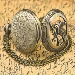 Retro Charm Neutral Fashion Hollow Bird Carving Quartz Steampunk Pocket Watch Men's and Women's Necklace Pendant Gift