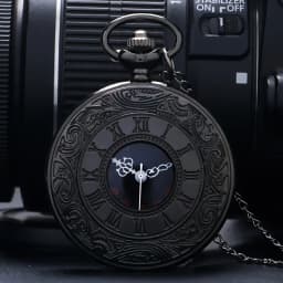 Steampunk Hollow Gear Quartz Pocket Watch Antique Bronze Pocket Watch with Pendant &Necklace Chain Men Collectible Birthday Gift