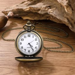 2026 New Antique Steampunk Vintage Roman Numerals Quartz Pocket Watch Bronze Case Necklace Pendant Clock Chain Mens Women