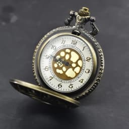 Steampunk Vintage Bronze Twelve Constellations Hollow Quartz Pocket Watch Necklace Pendant Clock Chain Men Women Chain Gift
