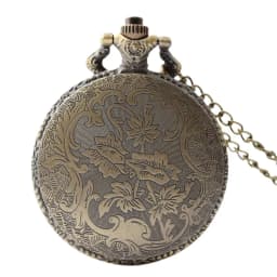 Retro Bronze Steampunk Seven-Color Roman Flip-Back Quartz Necklace Series Commemorative Pocket Watch For Male And Female Student