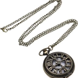 Antique Bronze Hollow Pocket Watch, Steampunk Quartz Analog Watch, Vintage Pendant Watch, Classic Retro Pocket Watch with Chain