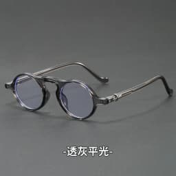 Vintage Round Sunglasses for Women Men Ultra-Light Oval Mini-Framed Fashion Sunglasses for Driving High Quality Travel Eyewear