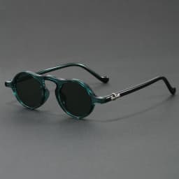 Vintage Round Sunglasses for Women Men Ultra-Light Oval Mini-Framed Fashion Sunglasses for Driving High Quality Travel Eyewear