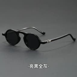Vintage Round Sunglasses for Women Men Ultra-Light Oval Mini-Framed Fashion Sunglasses for Driving High Quality Travel Eyewear