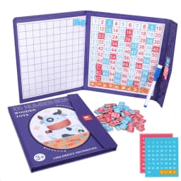 1-100 Montessori Magnetic Number Book Math Toy Count Board Games Arithmetic Learning Teaching Aid Early Educational Toy For Kids